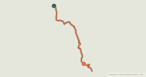 Kartenübersicht der Radroute Millennium Trail (Trans Canada Trail)