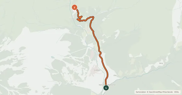 Kartenübersicht der Radroute Moaalmstraße