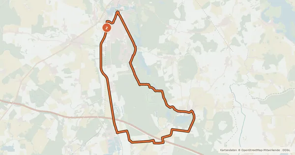 Kartenübersicht der Radroute Mölln Tour 2