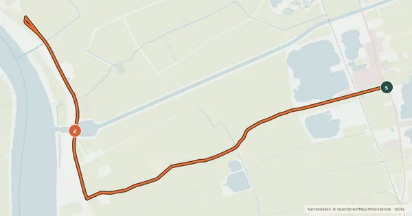 Kartenübersicht der Radroute Moormerland 8