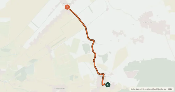 Kartenübersicht der Radroute Moospegel-Tour