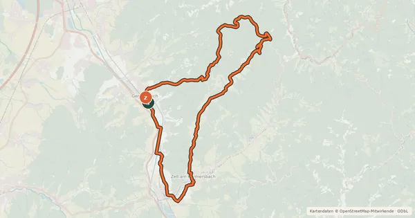 Kartenübersicht der Radroute MoospfaffTour