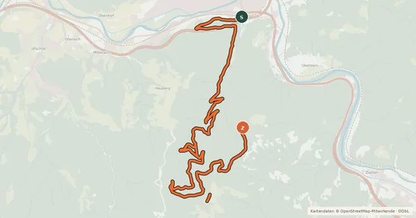 Kartenübersicht der Radroute Mountainbike Strecke 4