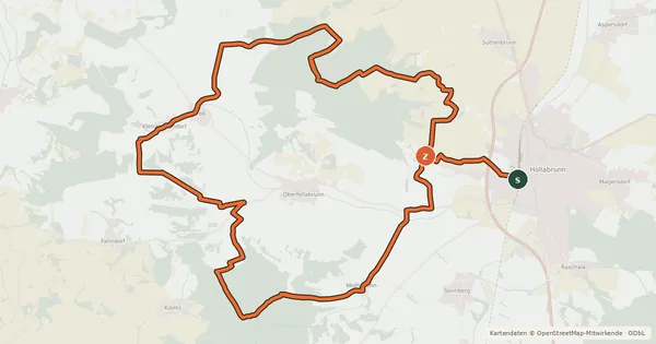 Kartenübersicht der Radroute Mountainbike-Strecke M3