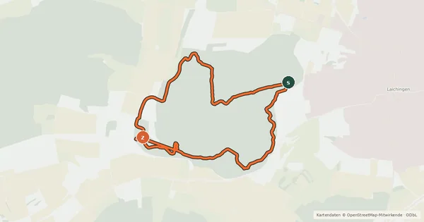 Kartenübersicht der Radroute Mountainbike Strecke Westerlau