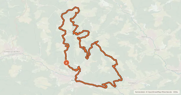 Kartenübersicht der Radroute Mountainbike Tour 3 - Römerritt