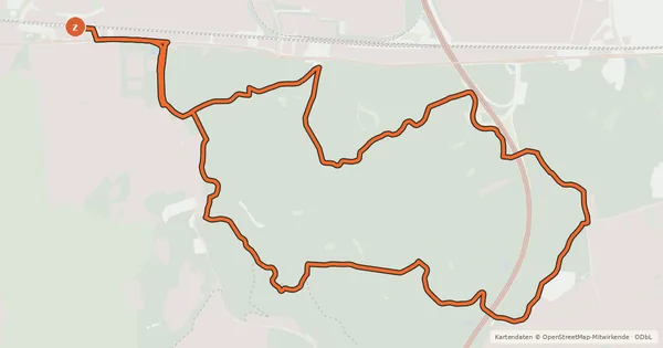 Kartenübersicht der Radroute Mountainbike-Tour M2 Harburger Berge