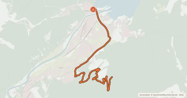 Kartenübersicht der Radroute Mountainbikestrecke Ascherstraße