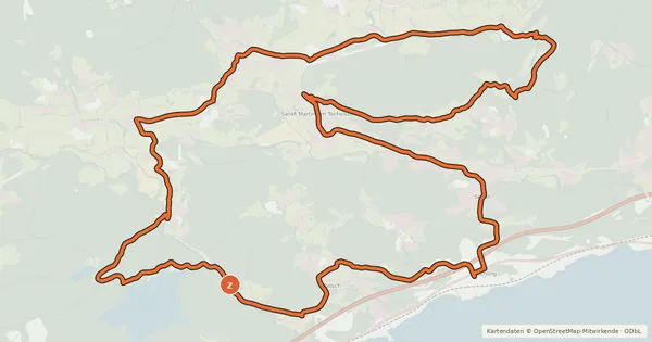 Kartenübersicht der Radroute Mountainbikestrecke Techelsberg