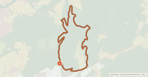 Kartenübersicht der Radroute MTB 10km