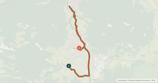 Kartenübersicht der Radroute MTB 67 Kloster-Runde