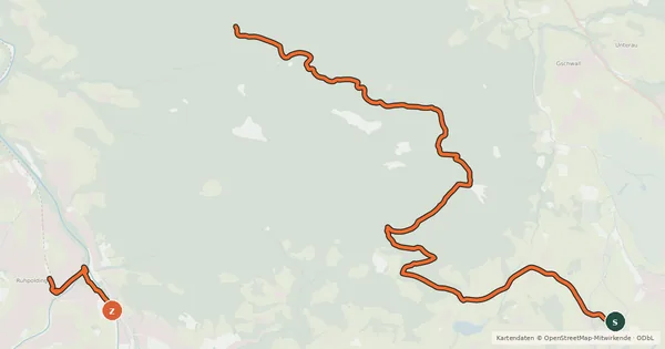 Kartenübersicht der Radroute MTB 68 Chiemgau Marathon