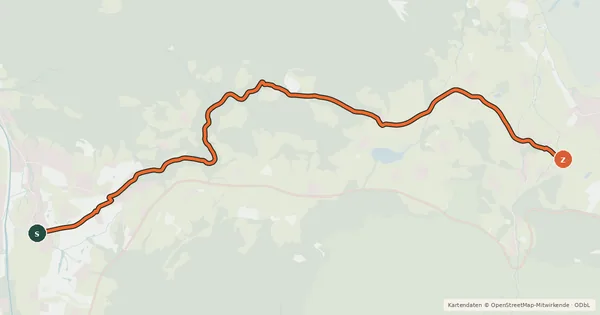 Kartenübersicht der Radroute MTB 78 Rauschberg-Kienberg Runde