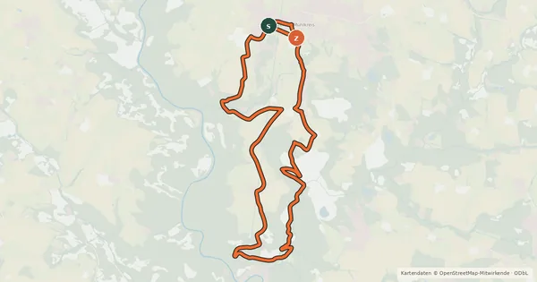 Kartenübersicht der Radroute MTB Academy-Runde Kleinzell