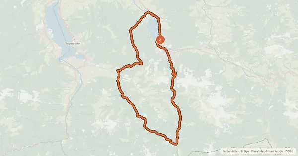Kartenübersicht der Radroute MTB Almtour