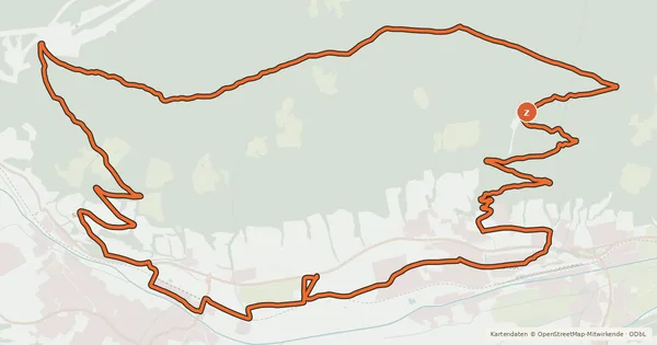 Kartenübersicht der Radroute MTB Amade R6 / SW14 Bürgerbergrunde