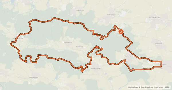 Kartenübersicht der Radroute MTB Baiselbergtour (Tour 5)