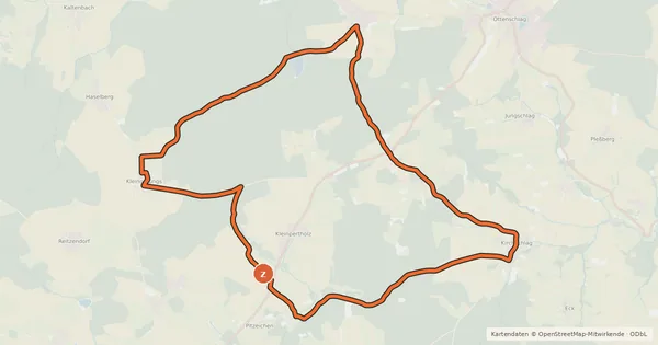 Kartenübersicht der Radroute MTB Beeren-Strecke