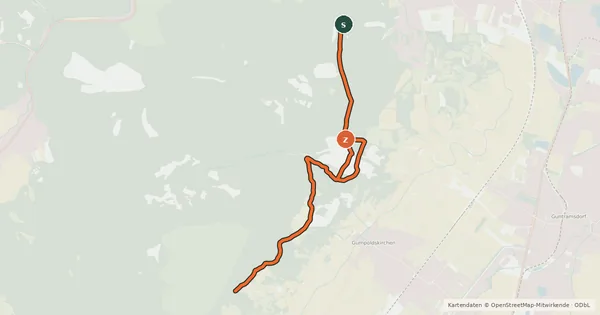 Kartenübersicht der Radroute MTB Beethovenweg