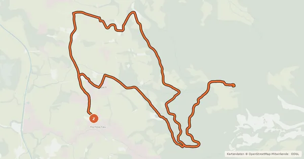 Kartenübersicht der Radroute MTB Bucheralm Sprint