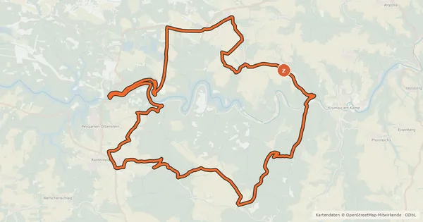 Kartenübersicht der Radroute MTB Dobrasee - Strecke