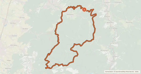 Kartenübersicht der Radroute MTB Durch den einsamen Stadtwald