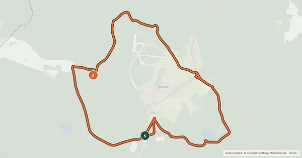 Kartenübersicht der Radroute MTB Eichelberg-Strecke