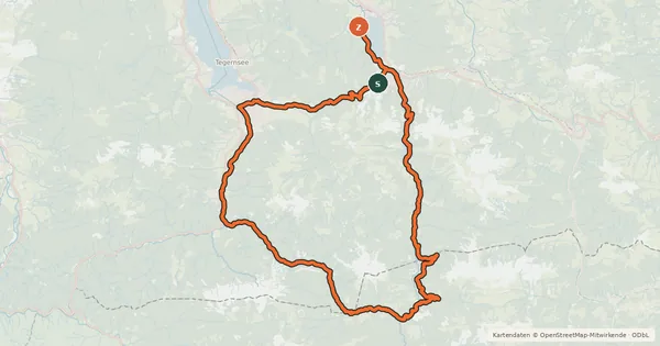 Kartenübersicht der Radroute MTB Erz-Herzog-Johann Tour