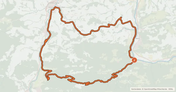 Kartenübersicht der Radroute MTB - Feitelrundweg