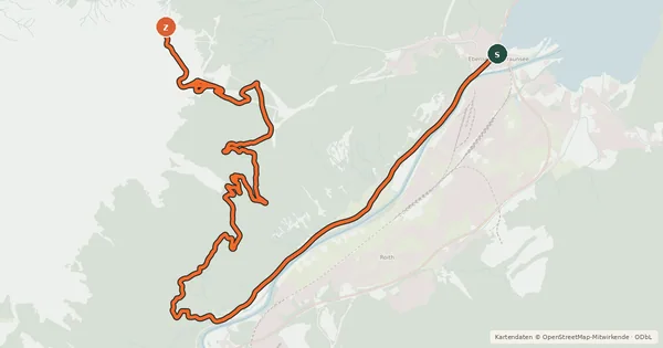Kartenübersicht der Radroute MTB Feuerkogel