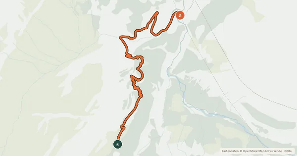 Kartenübersicht der Radroute MTB Freeride Kandersteg