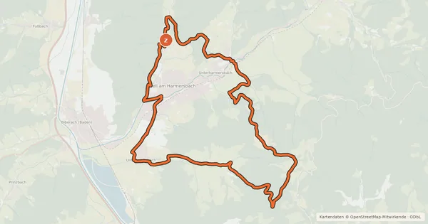 Kartenübersicht der Radroute MTB Hahn & Henne Tour