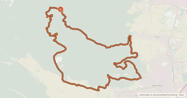 Kartenübersicht der Radroute MTB Harzbergstrecke