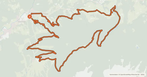 Kartenübersicht der Radroute MTB Hinterstoder