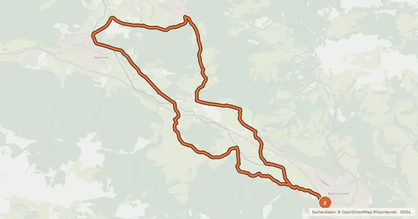 Kartenübersicht der Radroute MTB Kapellentour