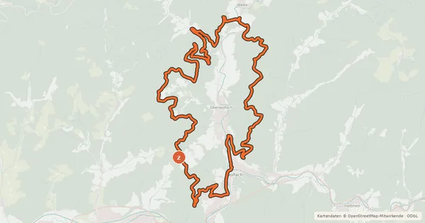 Kartenübersicht der Radroute MTB Kleine Wolftal Tour