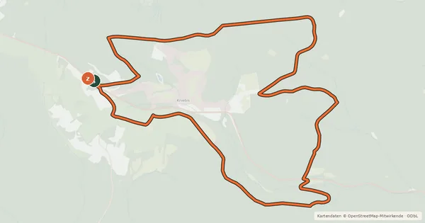Kartenübersicht der Radroute MTB Kniebis-Tour