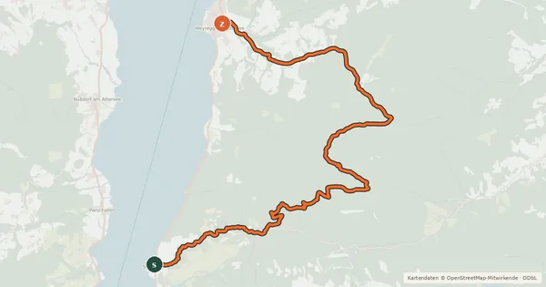 Kartenübersicht der Radroute MTB Krahbergroute