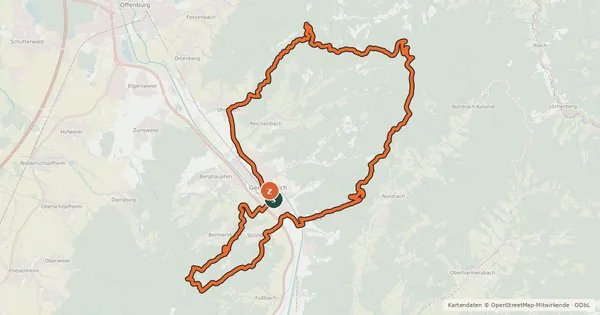 Kartenübersicht der Radroute MTB Mystische Moos