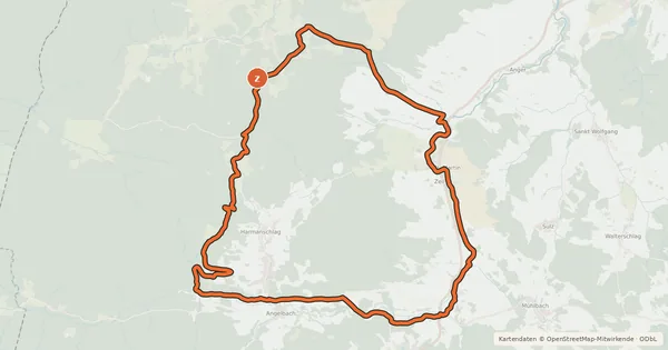 Kartenübersicht der Radroute MTB Nebelstein-Strecke