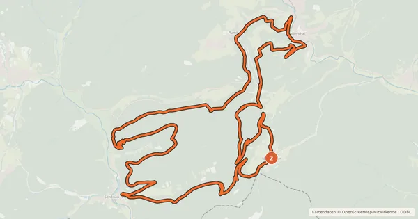 Kartenübersicht der Radroute MTB-Park Pfälzerwald, Tour 15