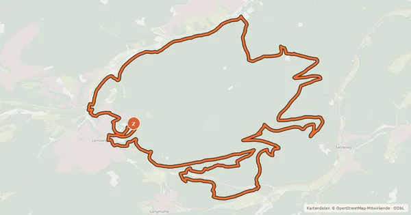 Kartenübersicht der Radroute MTB-Park Pfälzerwald, Tour 19
