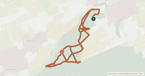 Kartenübersicht der Radroute MTB Rechtenbach