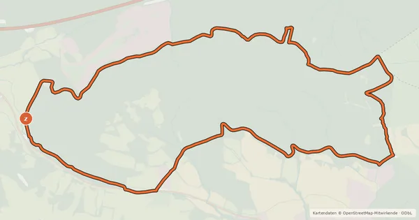 Kartenübersicht der Radroute MTB Roppersberg