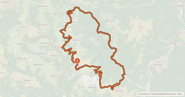 Kartenübersicht der Radroute MTB route 8