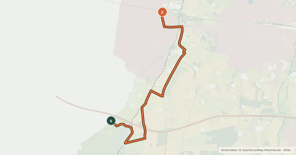 Kartenübersicht der Radroute MTB-route Enschede