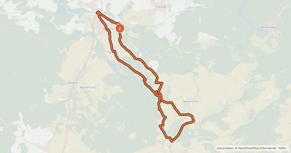 Kartenübersicht der Radroute mtb-Route Mühlstein - Bleierzweg