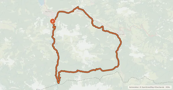 Kartenübersicht der Radroute MTB Rund um die Rotwand