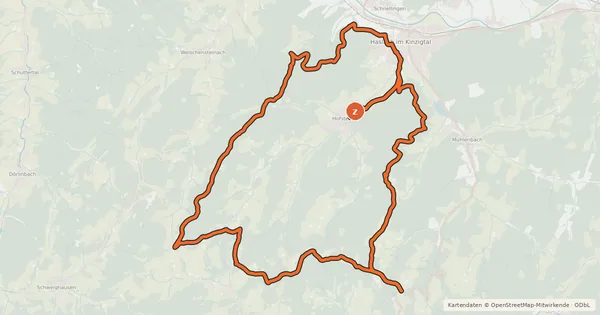 Kartenübersicht der Radroute MTB Rund um Hofstetten