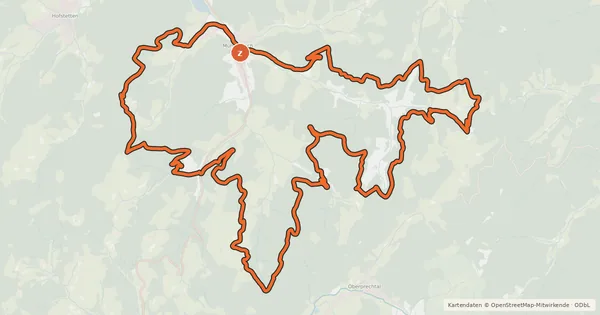 Kartenübersicht der Radroute MTB Sägezahntour um Mühlenbach
